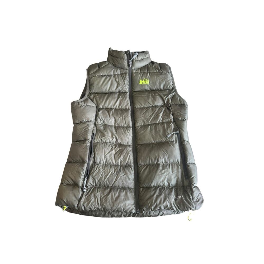 REI Co-op Womens Small Down Vest Blue Packable Lightweight Puffer Insulated Gorp